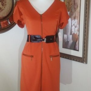 NWT Jessica Simpson Burnt Orange Dress